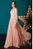 Вечернее платье в пол с длинным рукавом Madeline DM-1041