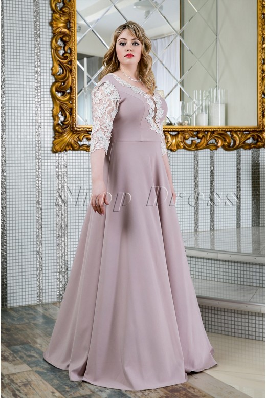 Evening long dress with sleeves  Milana DM-949