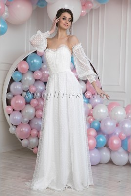 Rachelle MS-1020 long sleeve Wedding dress