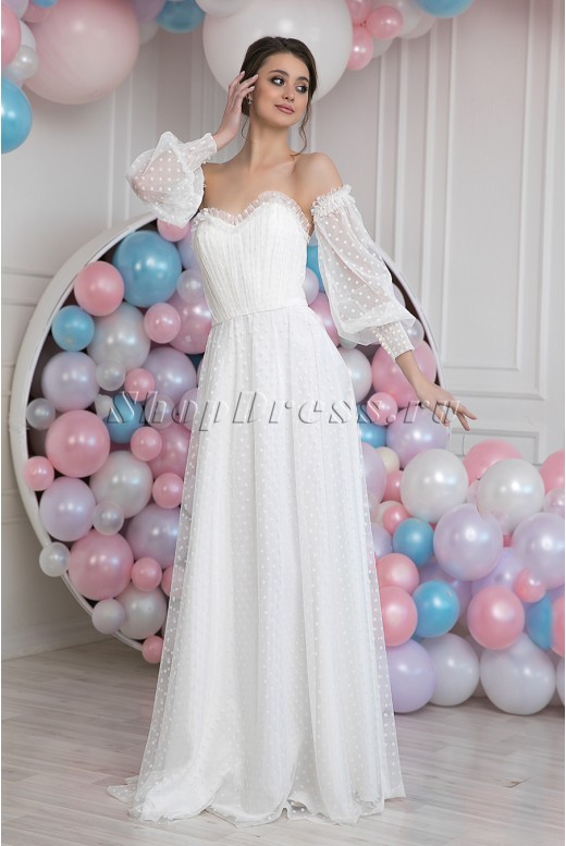 Свадебное платье с рукавами Rachelle MS-1020 