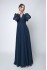 Evening chiffon dress with long sleeves Isis DM1105