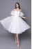 Wedding Puffy Midi Dress Elina MS-1096
