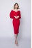 Коктейльное платье миди с рукавами Jolie DM-1064