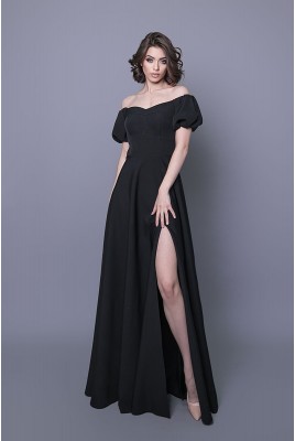 Evening dress with lantern sleeves Assol DM-1125