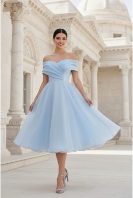 Cocktail fluffy midi dress Rosalyn DM-1180
