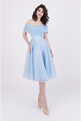 Cocktail fluffy midi dress Rosalyn DM-1180