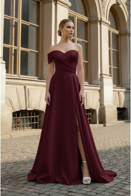 Elara DM-1220 Long Evening Dress with Slit Elara DM-1220 Long Evening Dress with Slit