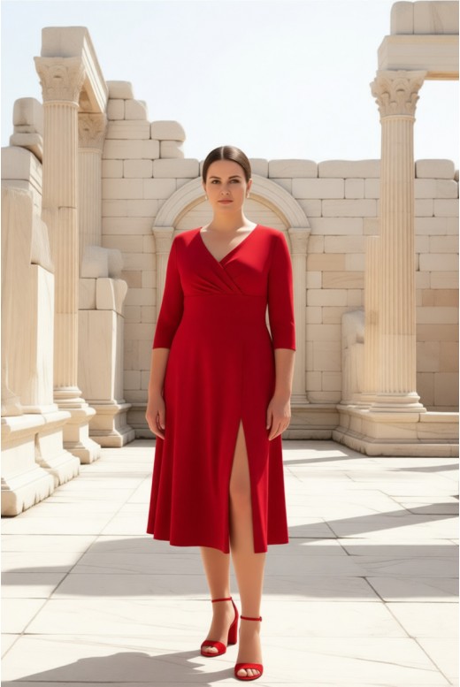 Evangelina DM-1223 Midi Cocktail Dress