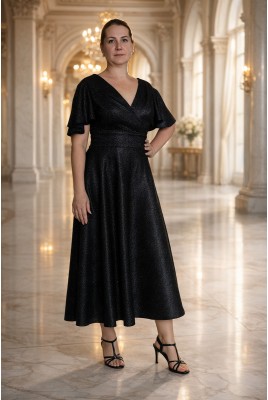 Коктейльное блестящее платье миди Esme DM-1233