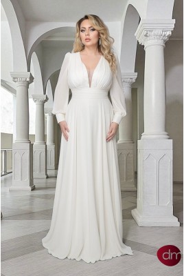 Wedding long dress with sleeves Laima MS-1107