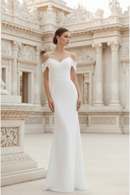 Wedding long dress with open shoulders Ida MS-1151