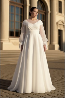 Margaret MS-1234 Long Sleeve Wedding Dress