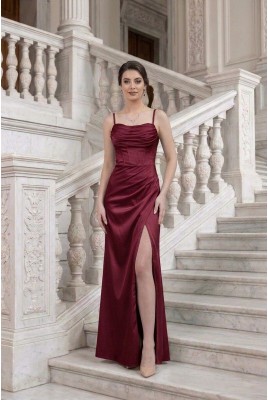 Вечернее атласное платье Cordelia DM-1174