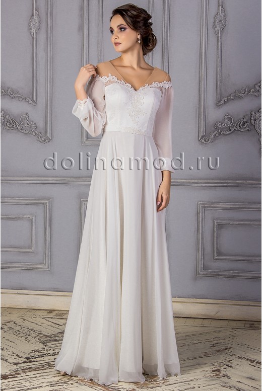Свадебное платье с рукавами Isabella CM-866