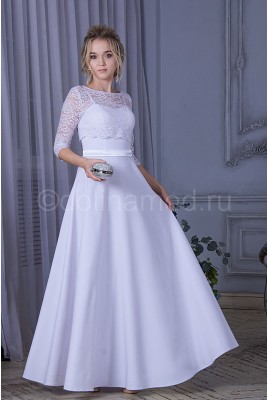 Свадебное платье с рукавами DM-788