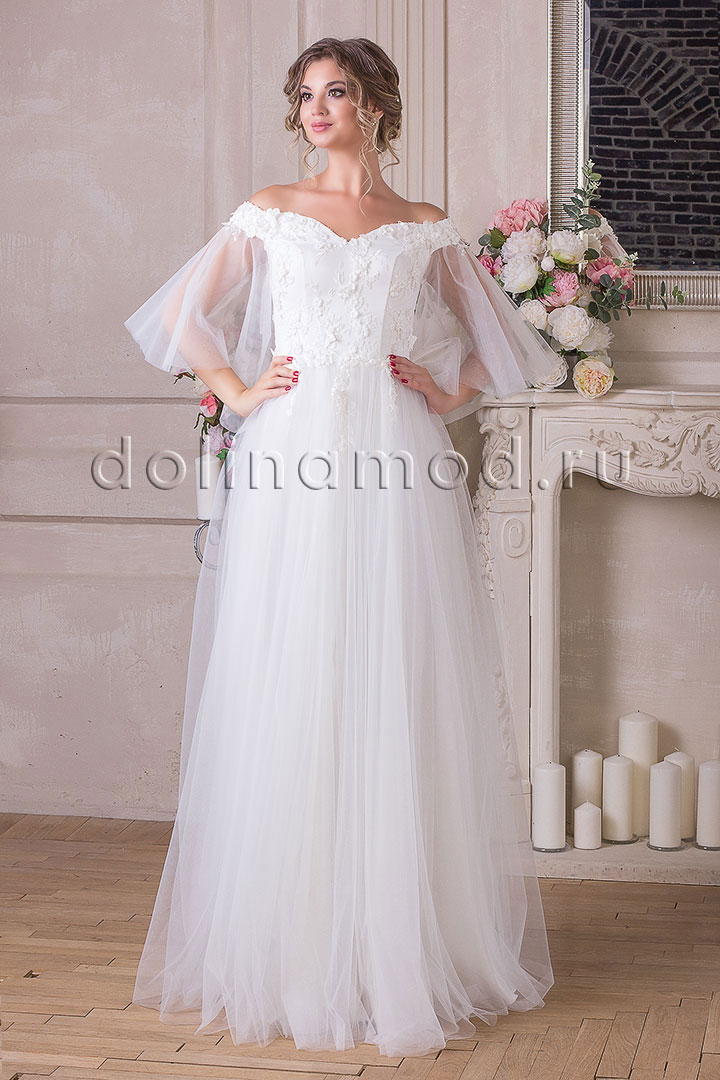 Свадебное платье с рукавами Adelina